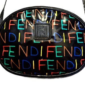 Fendi vintage colorful rainbow crossbody